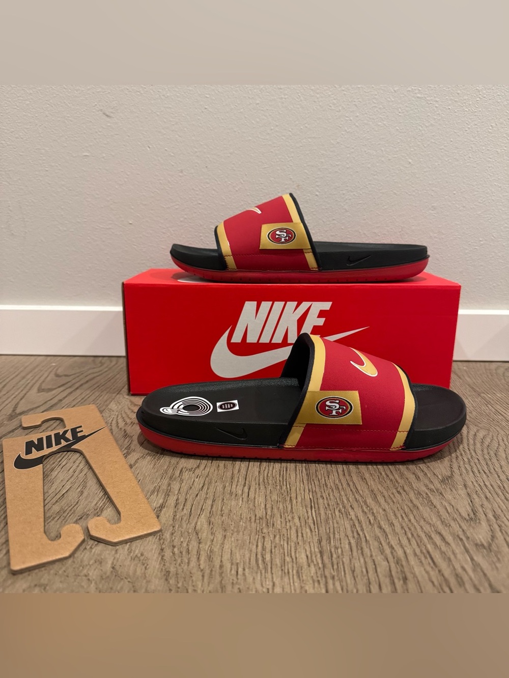 Nike San Francisco 49ers Slides Sandals NEW